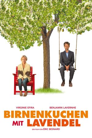 Birnenkuchen mit Lavendel poster