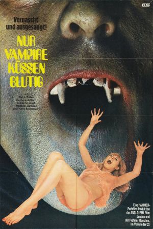Nur Vampire küssen blutig poster