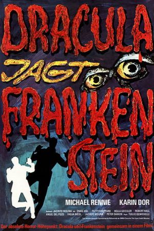 Dracula jagt Frankenstein poster