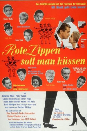 Rote Lippen soll man küssen poster