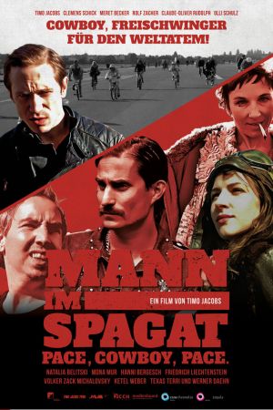 Mann im Spagat poster